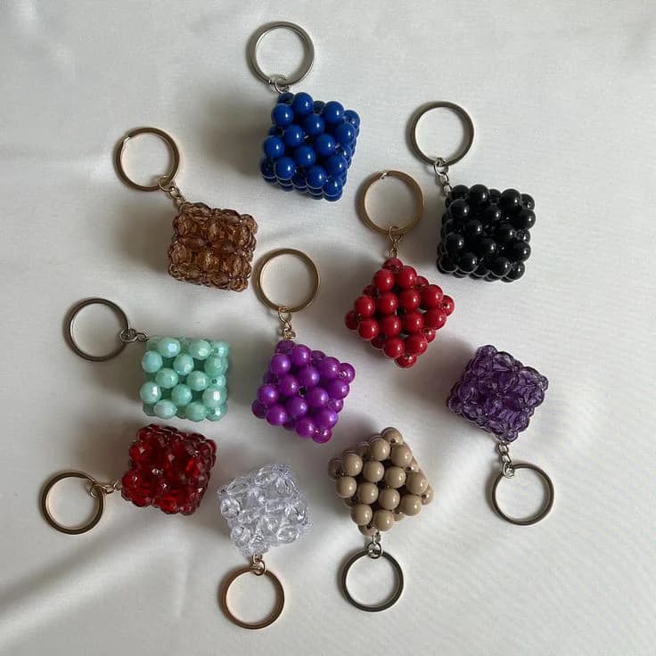 Beaded keychain