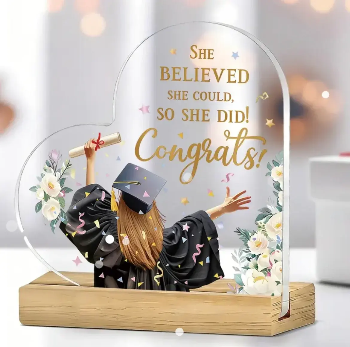 graduation acrylic plaque